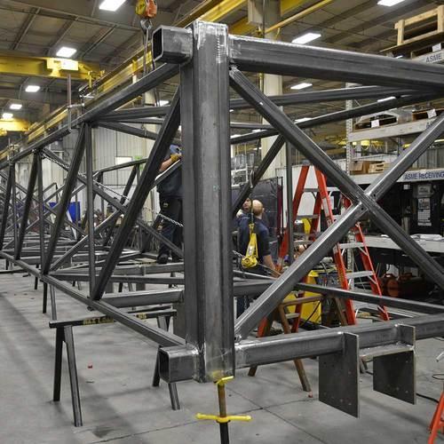 Customized Material Choice Large Size Metal Frame Welding and Fabrication for Engines