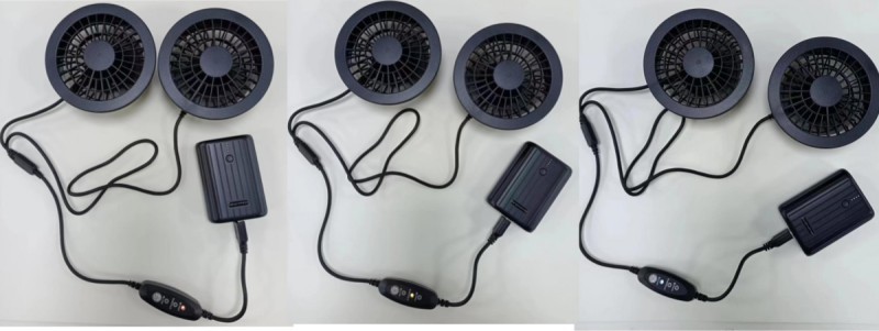 5V Jacket Fan Battery Set 10000mAh Powerbank Drive High Speed 7 Hours