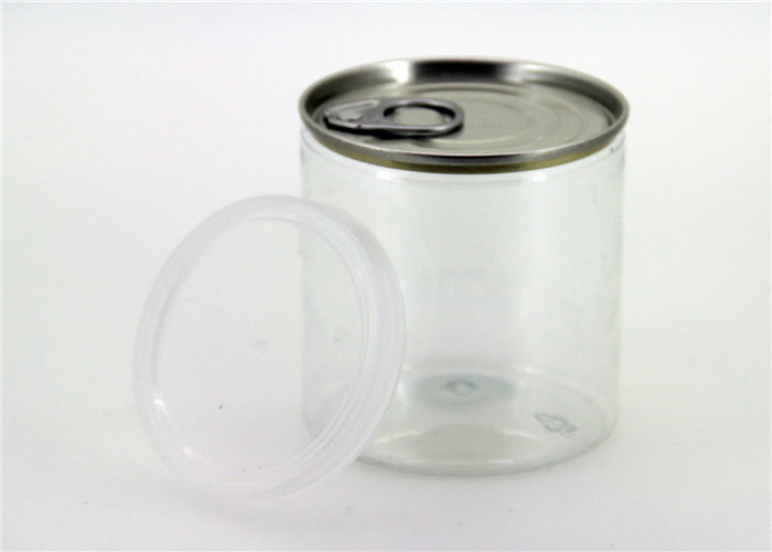 Food Grade Clear Pet Jars , Transparent Pet Can 100ml And 200ml Volume