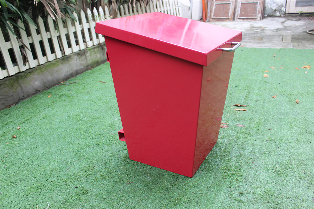 Curbside Wall Mounted Dog Waste Bin , Pet Waste Station Rectangular Shape