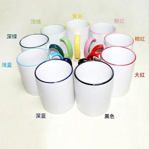  Sublimation 11oz Border color Mug (9 colors) Manufactures