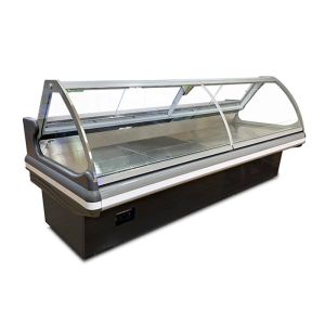 Butchery Shop Deli Display Refrigerator Meat Display Fridge Showcase With Back
