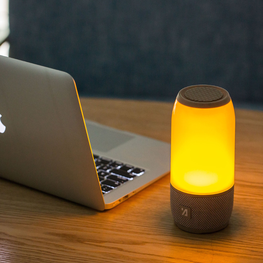 LED Flashing Night Light Bluetooth Speaker Waterproof Portable Card Colorful Subwoofer