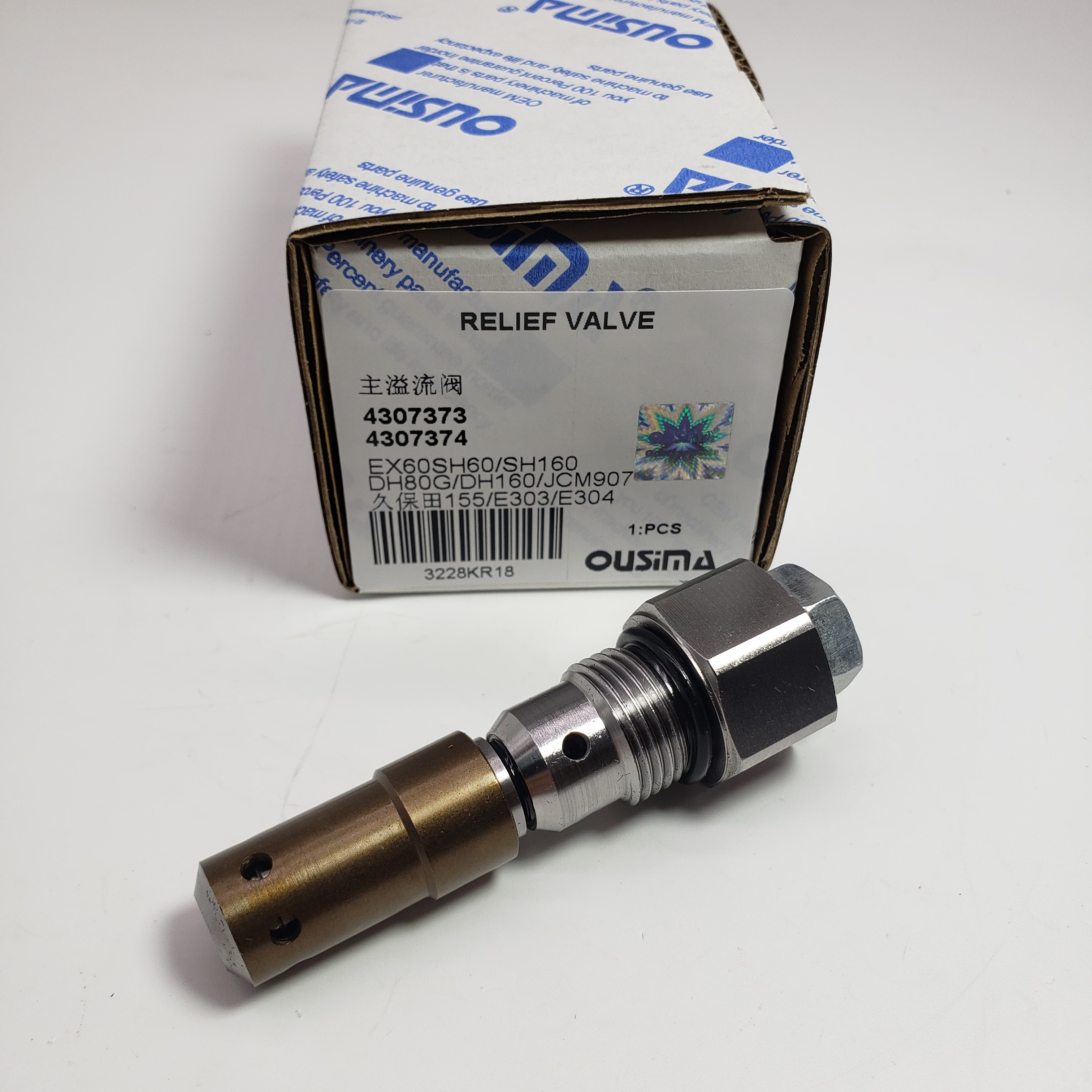 Relief Valve 4307373 4307374 For Hitachi EX60-2 EX60-3 EX60LCK-3 EX60LCT-3