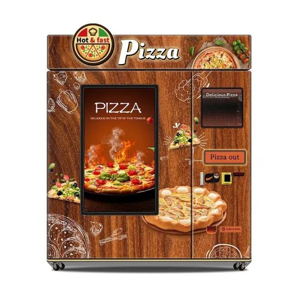 Pizza Vending Multiple Flavors Heating Enjoy Delicious Food Touch Screen Fully