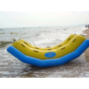 Double Tubes Inflatable Floating Seesaw For Seaside Entertainment , Inflatable