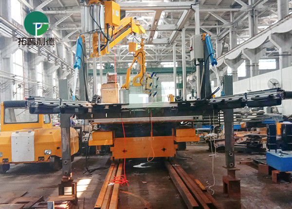 Plant Automatic Transport Die Mold Handling Self-Propelling Flat Trolley On Wheels