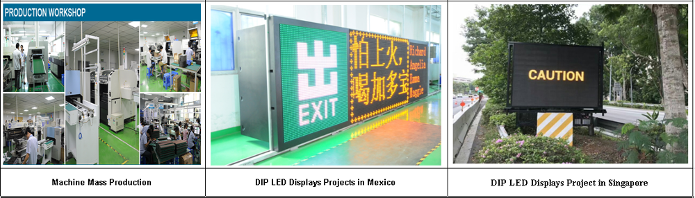 15000cd/M2 Static Drive Method LED Module For Road Shoulder Vms Message Board