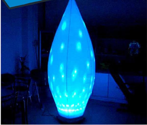 Funny Inflatable Advertising Products 10ft Led Color Candle Wick For Birthday