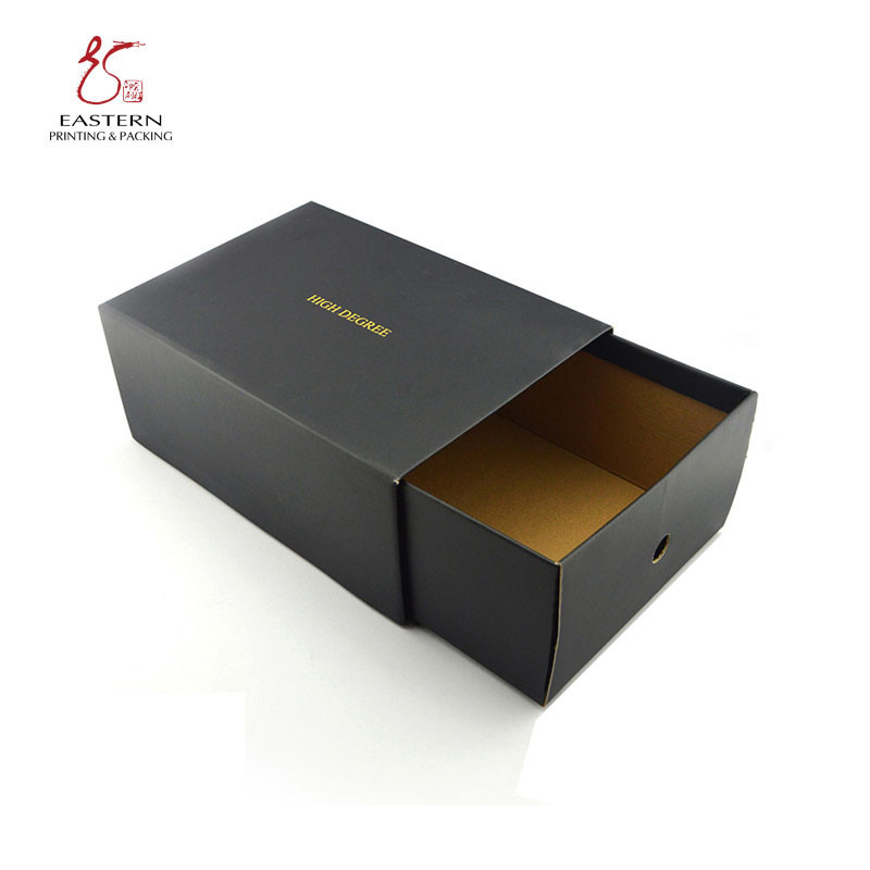Logo Printed Kraft Paper Corrugated Shoe Box For Sports Shoes
