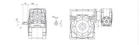 Different Ration Worm Transmission Gearbox Reducer