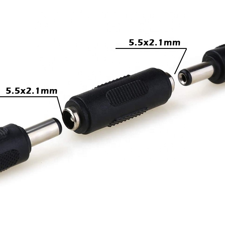 12V 24V 5.5mm X 2.1mm Female to Female DC Jack Socket Power Connector Adapter for Led Strip CCTV Camera