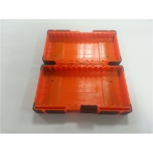 Portable Low Volume Custom Plastic Moulding Orange Toolbox Comfortable Handle
