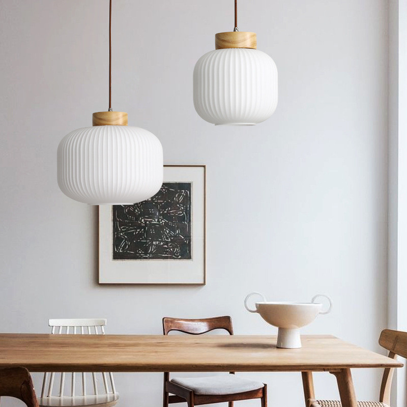 Japanese Retro Bedroom Lamp Chinese Wooden Pendant Light(WH-AP-600)