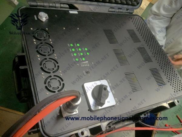 Military High Power GSM 3G 4G Cell Phone Signal Jammer Durable Waterproof