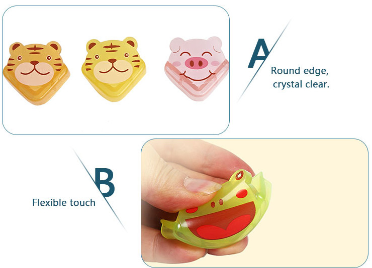 Cartoon Transparent Baby Safety Corner Guards Domestic OEM Triangle for Ball Furniture