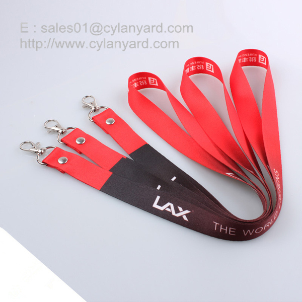 Custom sublimated full color lanyard with rivet
