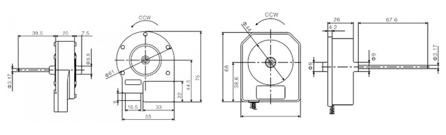 Refrigerator DC Fan Motor