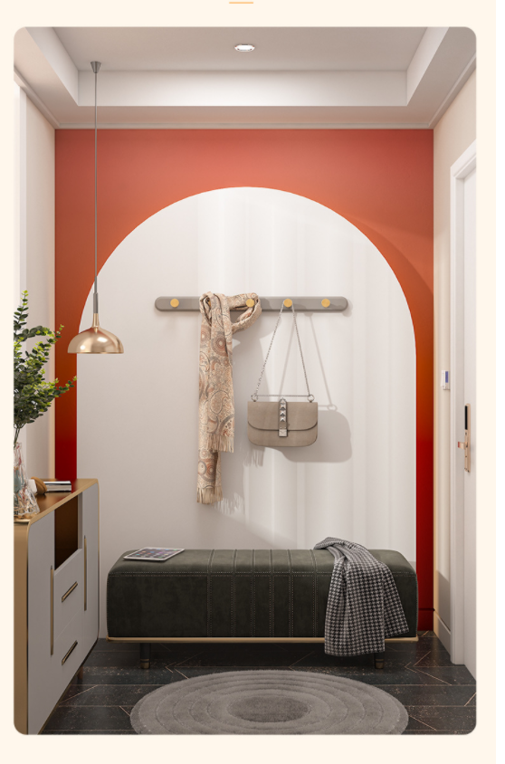Heavy-Duty Clothes Hook Decorative Wall Mounted Clothes Hanger Decorative Hook Rack
