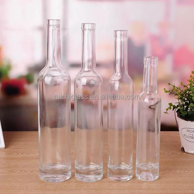 Hot Stamping 750ml Glass Burgundy Wine Bottle for Selling Best Empty Packaging