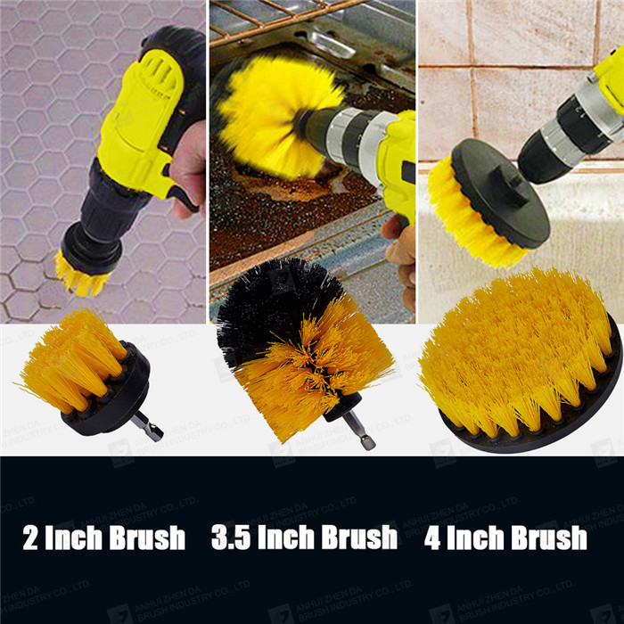 20pcs Scrubber Drill Brush Set Polishing Pad Car Cleaning Brushes For Screwdriver Washing Brush Car Cleaning Tools