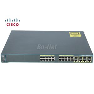 Fast Ethernet Used Cisco Switches WS-C2960+24TC-L 2960 Plus 24 10/100 2 X 1G SFP