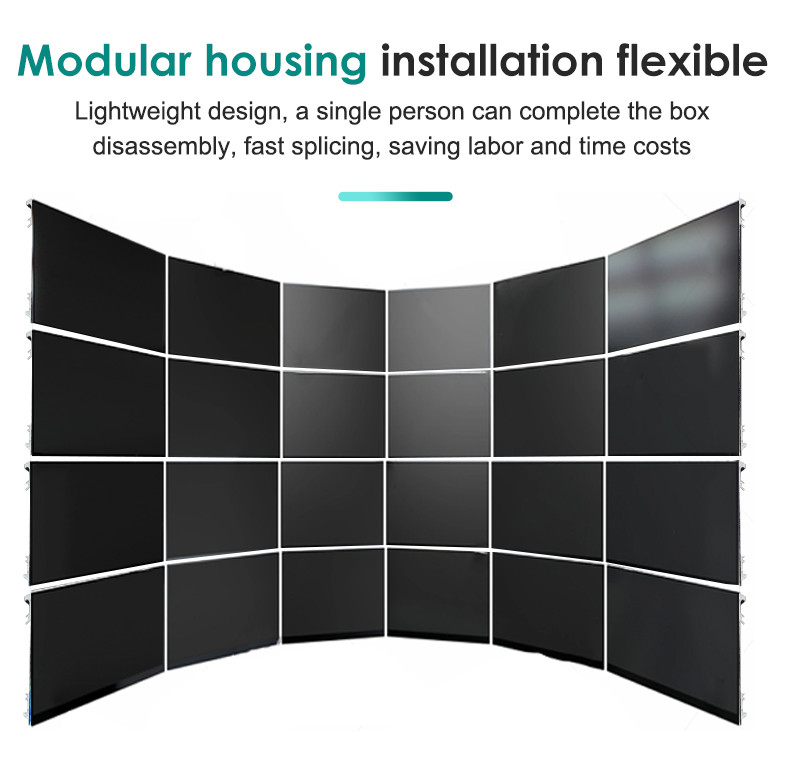 1920Hz Cabinet LED Display P3.91 Modular TV Screen Panels 8000cd/m2 For Concert Halls