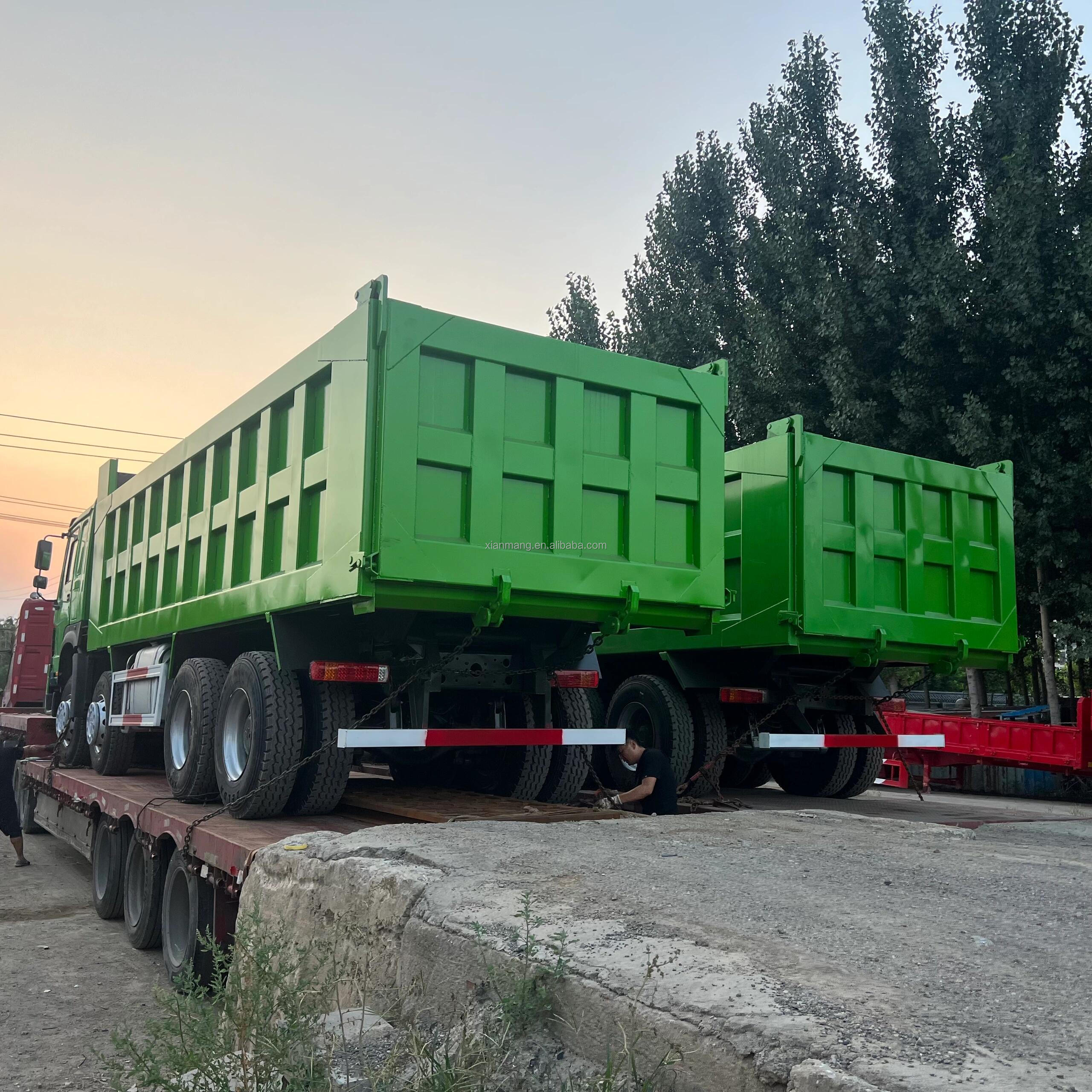 Second Hand 6x4 8x4 Howo 12 Wheeler Dump Truck 375 Tipper Truck For Highway Transportation
