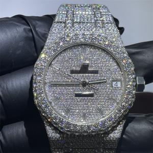  Bust Down VVS Moissanite Diamond Iced Out Luxury Watch Swiss Clone Automatic Movement Wrist Manufactures