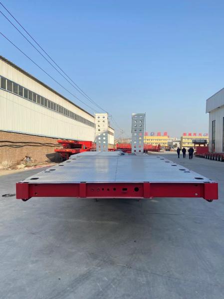 2180mm Tread 3 Axle 100-160ton Lowbed Semi-Trailer Low Loader Low Boy Truck Semi