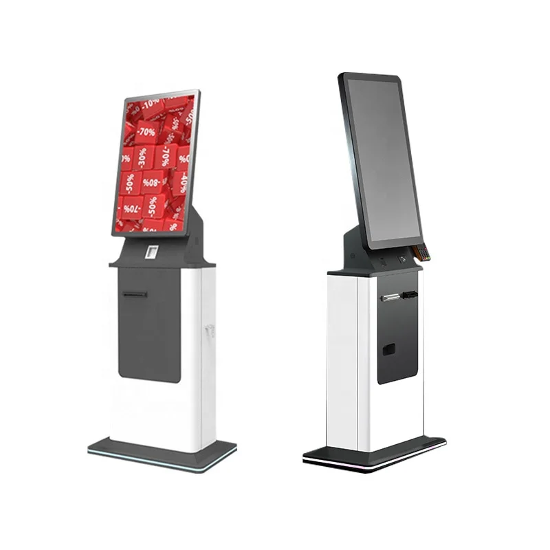 21.5 Thermal Paper Check In Kiosk with Capacitive Touch and Steel Enclosure