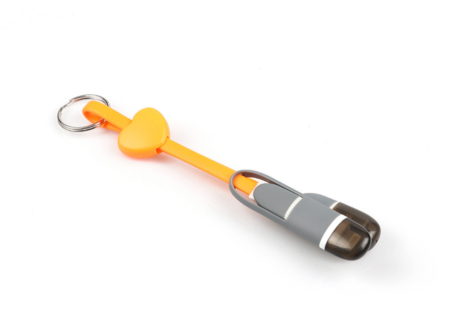 Core TPE 2 In 1 USB Extension Cord , IPhone Samsung Huawei Xiao Mi USB Extension Power Cable