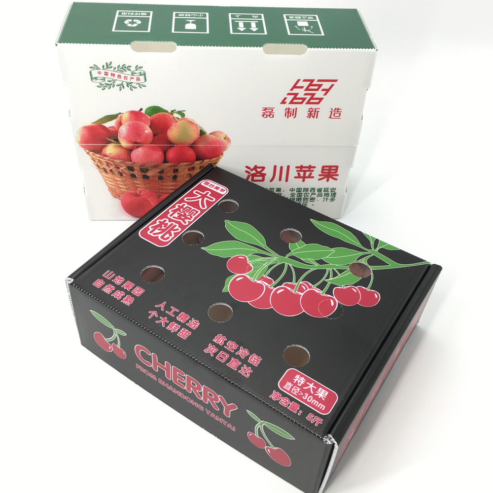 3.5mm Apple Cherry Plastic Corrugated Foldable Boxes Anti - Mold CMYK