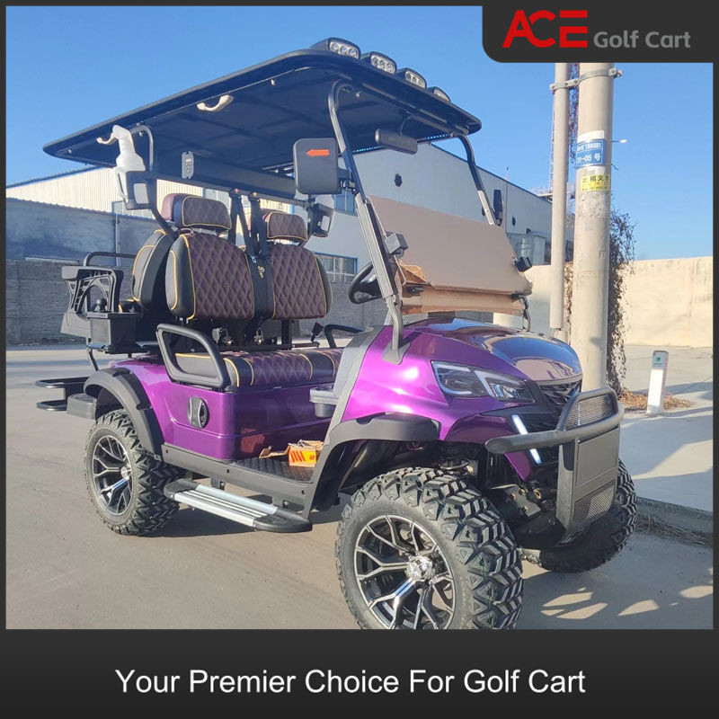 Steel Frame 4 Seats Electric Hunting Carts 30km/h Electric Golf Buggy