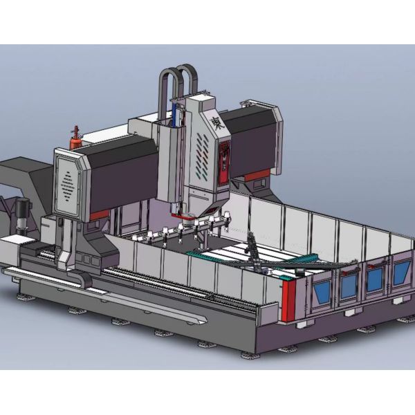 2000mm Horizontal Stroke CNC Plate Drilling Marking Machine 2000*2000mm Workpiece Size