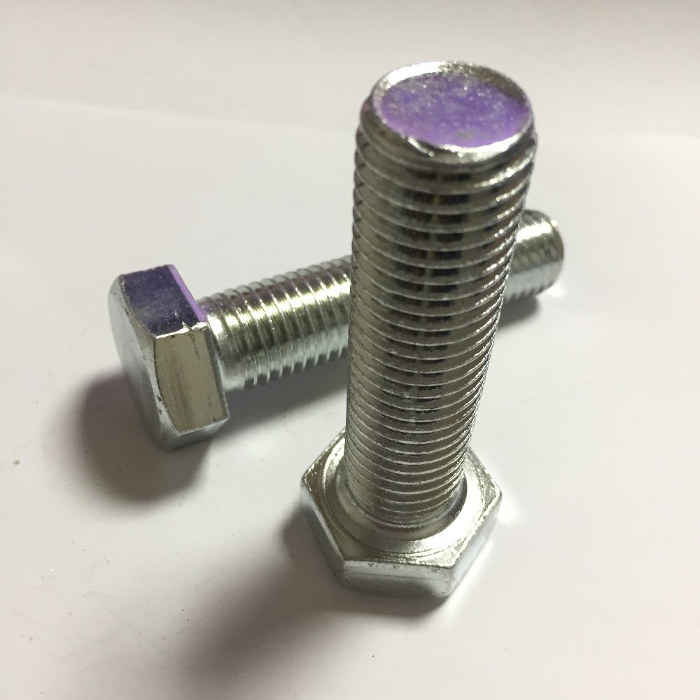 SS304 306 316 A2 70 A4 80 Hex Bolt Verbus Ripp Bolt DIN933/931 Yellow Zinc Finish