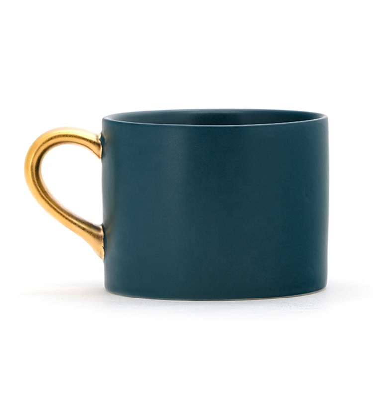 Lovely Mothers Day Crockery Elegant Design Mom Gift Ceramic Mug Coffee With Gold Handle