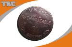 Rechargeable Lithium Coin Cell Battery LFR2450 80mAh 3.2V For IOT Domain
