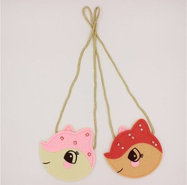 factory price high quality lovely felt coin wallet/coin purse
