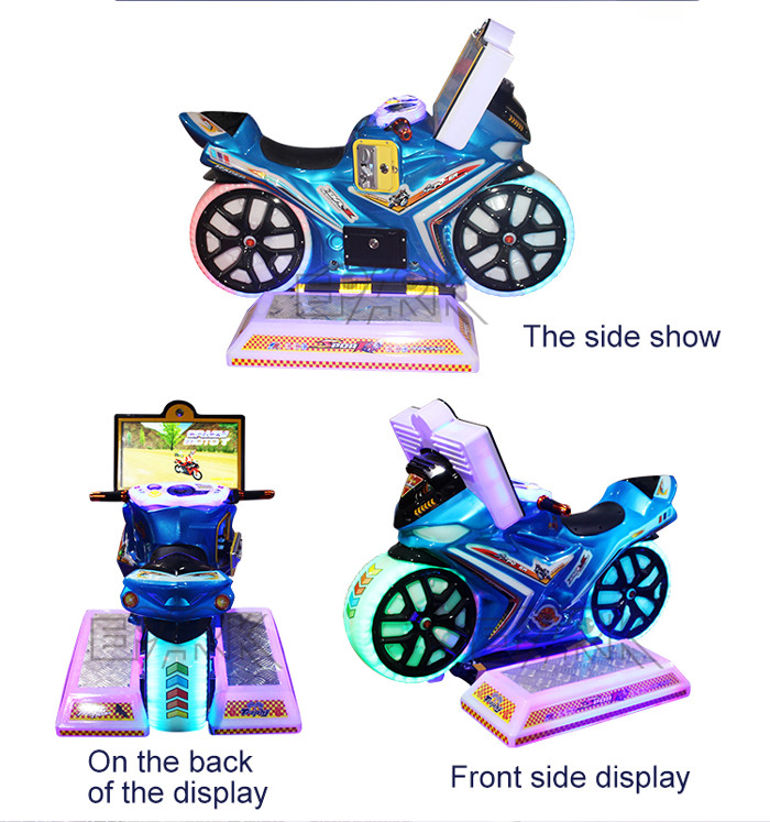 150W Motorcycle Racing Game Machine Kiddie Ride Arcade Simulator