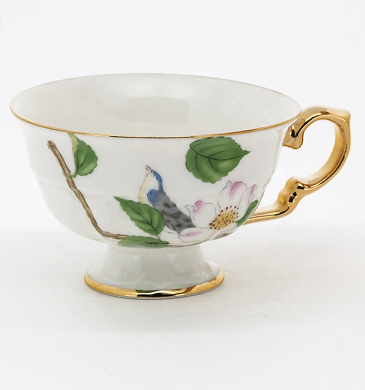 Tableware Gift Ceramic Tea Cup And Saucer Porcelain Serving For One