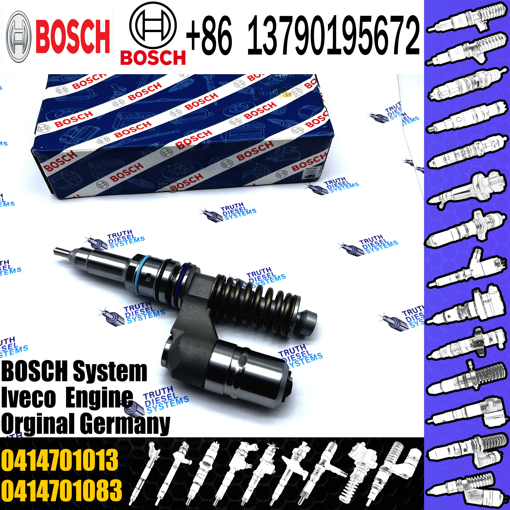 New Electronic Unit Pump 0414701013 0414701052 0414701083 2995480 2998526 5237178 42562791 500331074 Diesel Injector