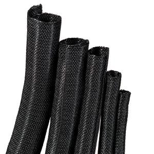  Dustproof Self Wrapping Split Braided Sleeving For Cable Harness Manufactures