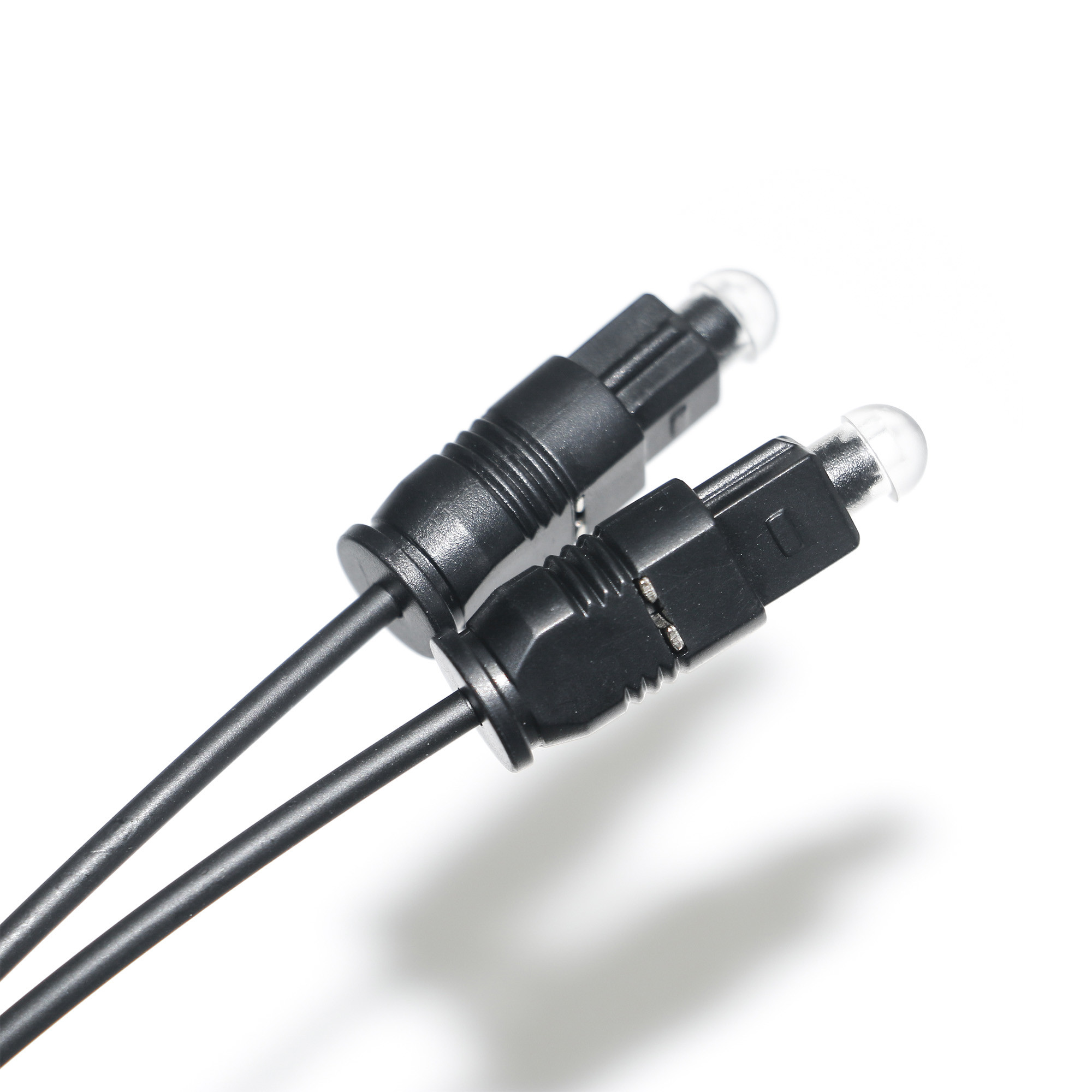 Outlet Digital Optical Audio Cable Toslink Digital Optical SPDIF Ultra Thin PVC Rope Gold Ject Plated Dust Cap