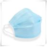 Buy cheap Outdoor Non Woven Face Mask Light Blue Melt Blown Fabric 17cm*10cm Breathable from wholesalers