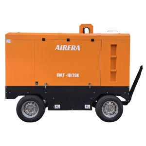 Shanghai Rotorcomp CALT-18/20K Diesel-Powered Screw Compressor For Optimal Performance In Extreme 55°C Ambient Temperature