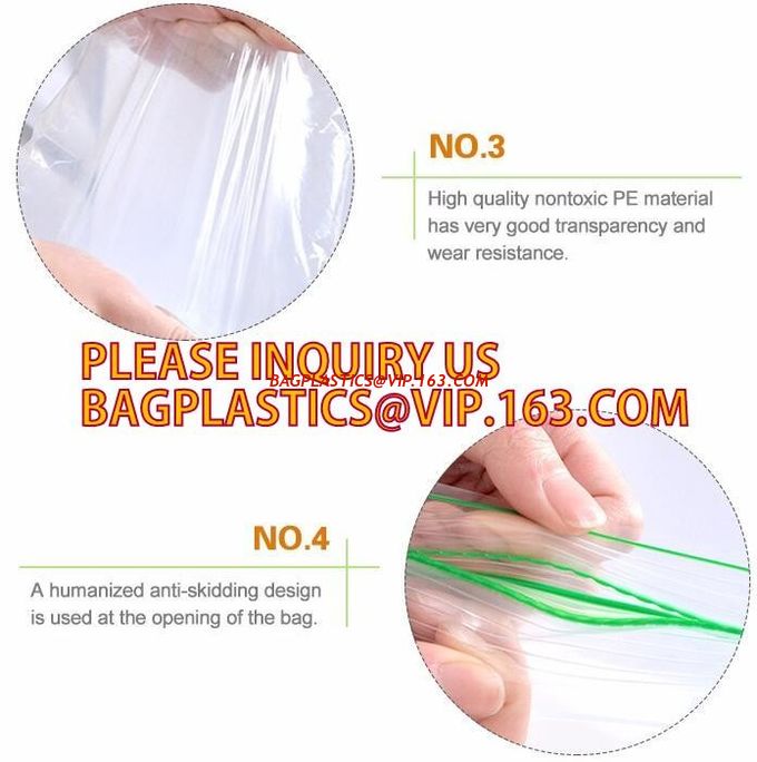 Large Zip lockk Resealable Zipper Jumbo size Plastic Storage poly Bags with white block to label, Double tracking Zip lockk