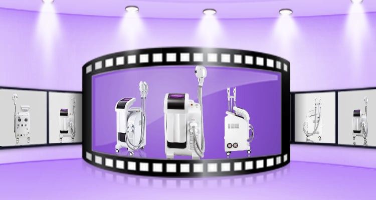 New Style E Light IPL RF ND YAG Laser Multifunction Machine 2500W Output