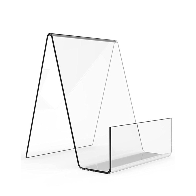 OEM Transparent Acrylic Holder Acrylic Book Stand Shelf For Bookstore Library Home