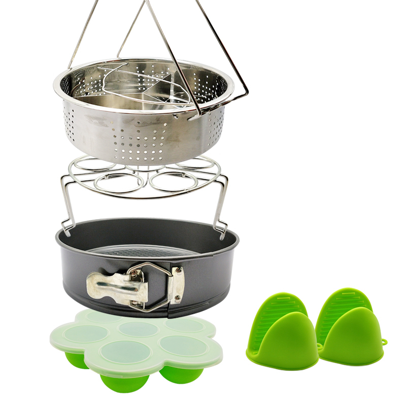 Amzon Hot Sell 10 pcs Silicone Various Combination Kitchen Pot Accessories Set Inculde Non-Stick Cake Pan, Egg Bites Molds, etc